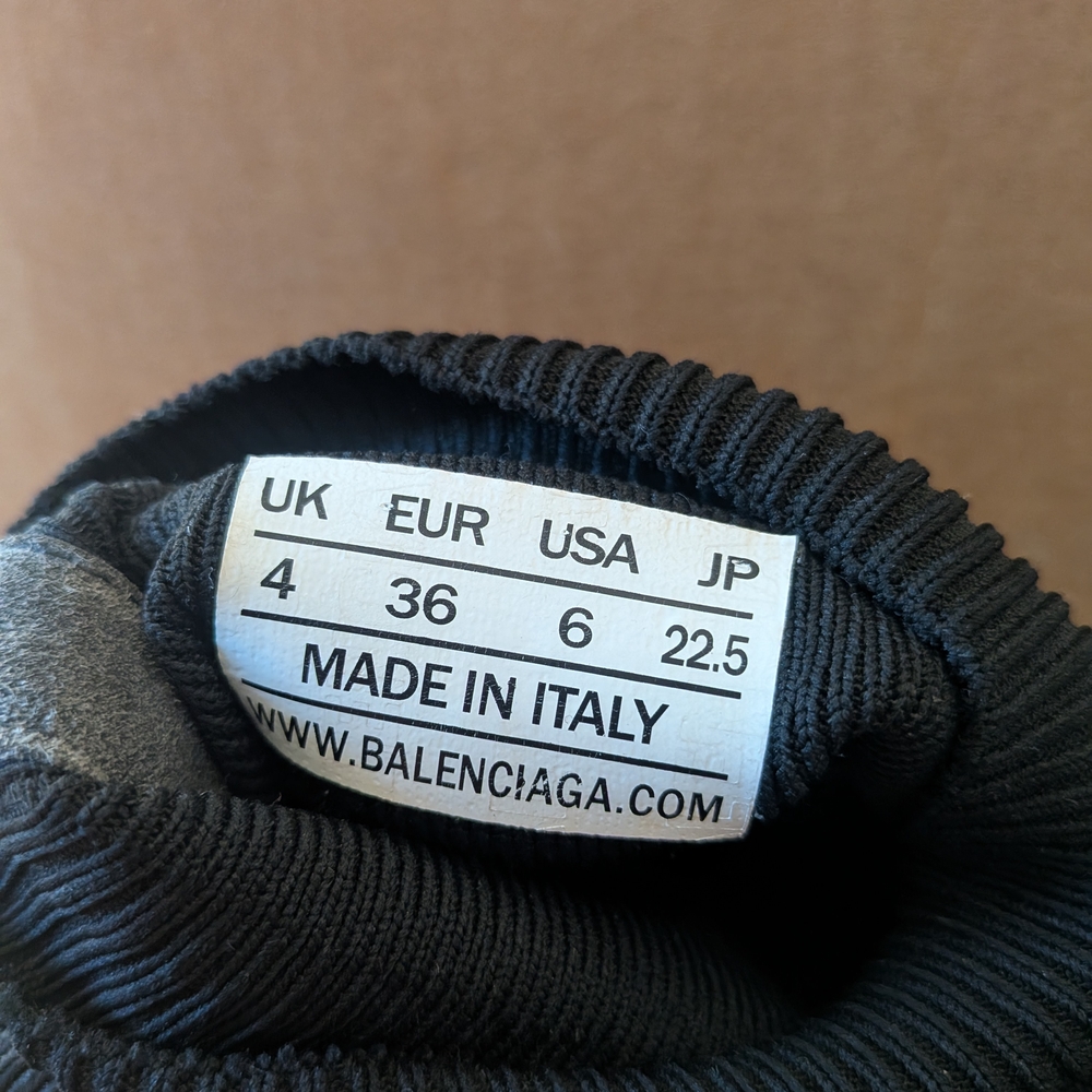 Balenciaga Men's Black Sock Sneakers - Picture 5 of 5